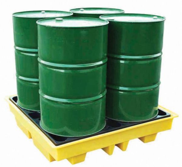 4-Drum Low Profile Spill Pallet